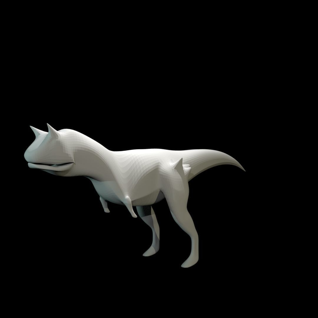 Low-poly Carnotaurus dinosaur Low-poly 3D model_27