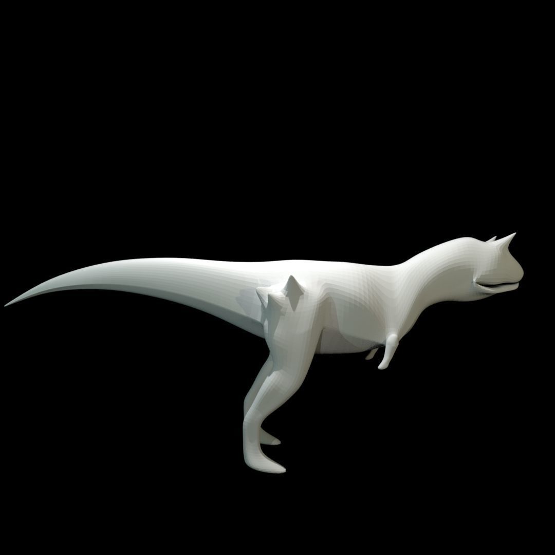 Low-poly Carnotaurus dinosaur Low-poly 3D model_6