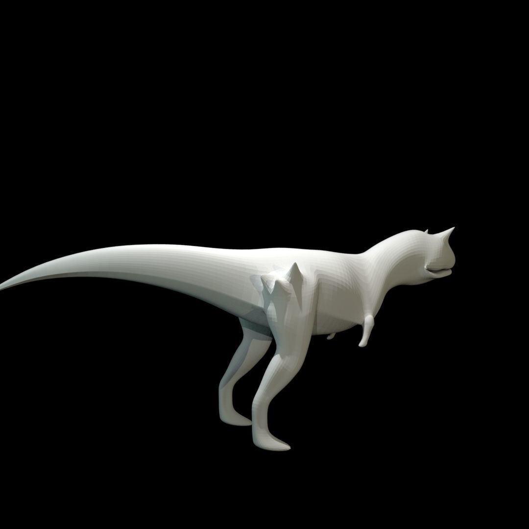Low-poly Carnotaurus dinosaur Low-poly 3D model_8