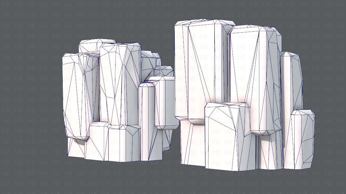 Rock V03 Low-poly 3D model_12