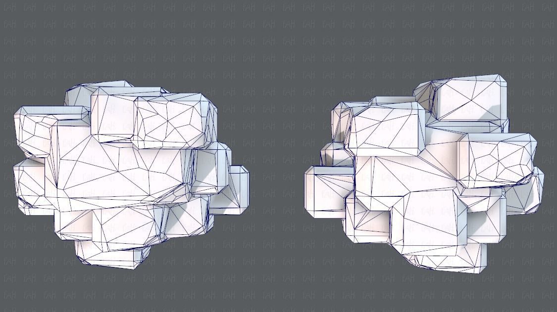 Rock V03 Low-poly 3D model_34