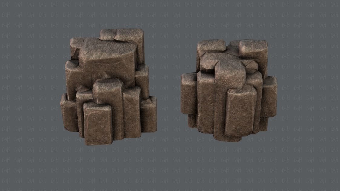 Rock V03 Low-poly 3D model_17