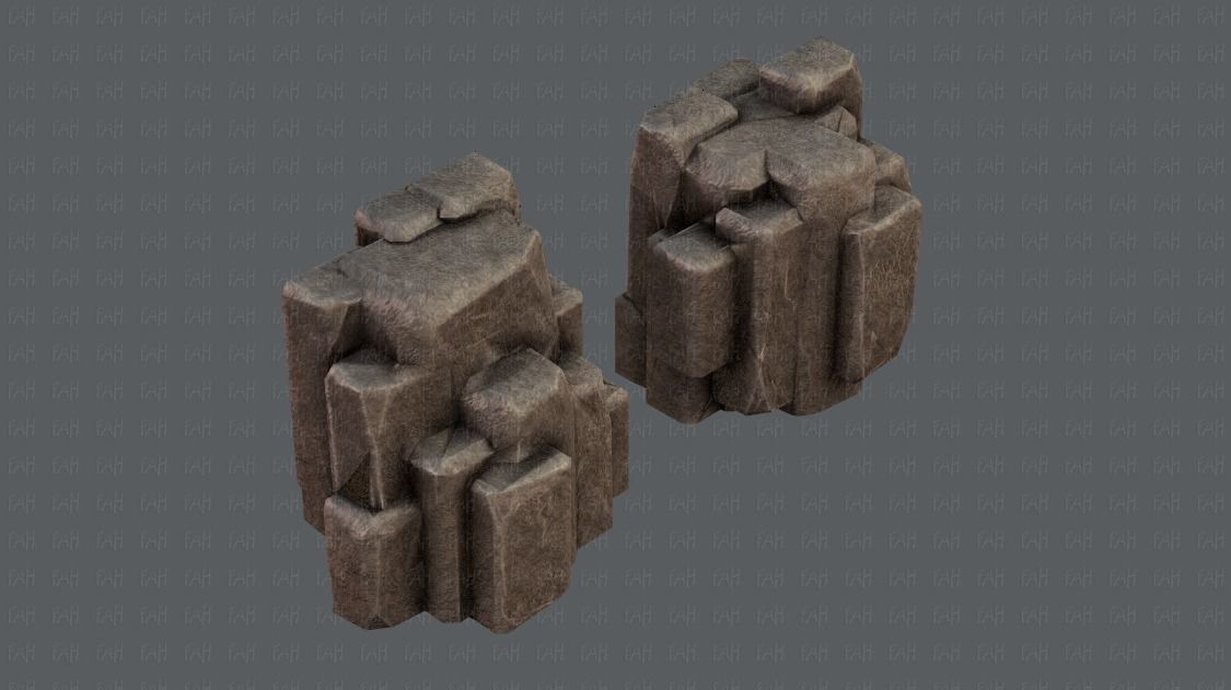 Rock V03 Low-poly 3D model_18