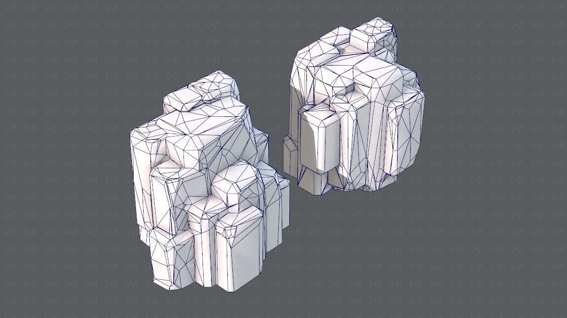 Rock V03 Low-poly 3D model_26