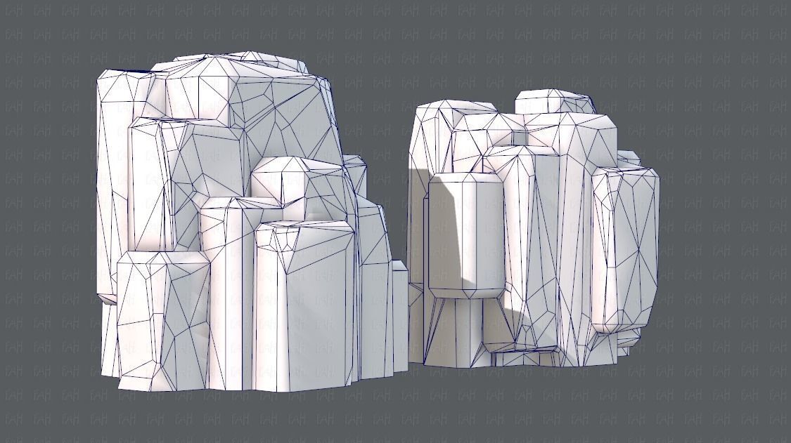 Rock V03 Low-poly 3D model_10