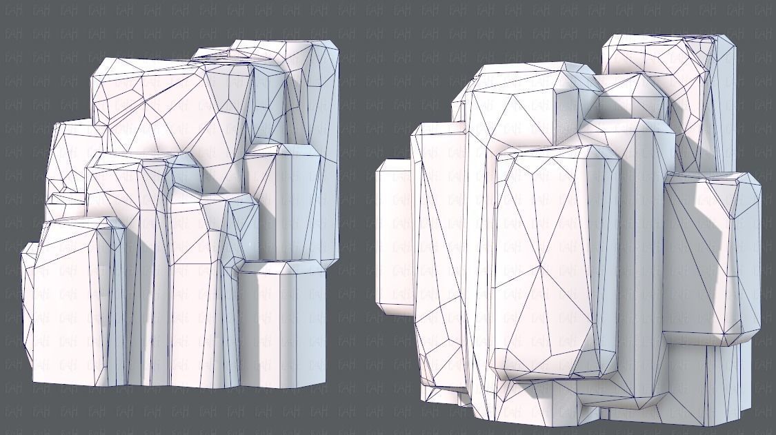 Rock V03 Low-poly 3D model_38
