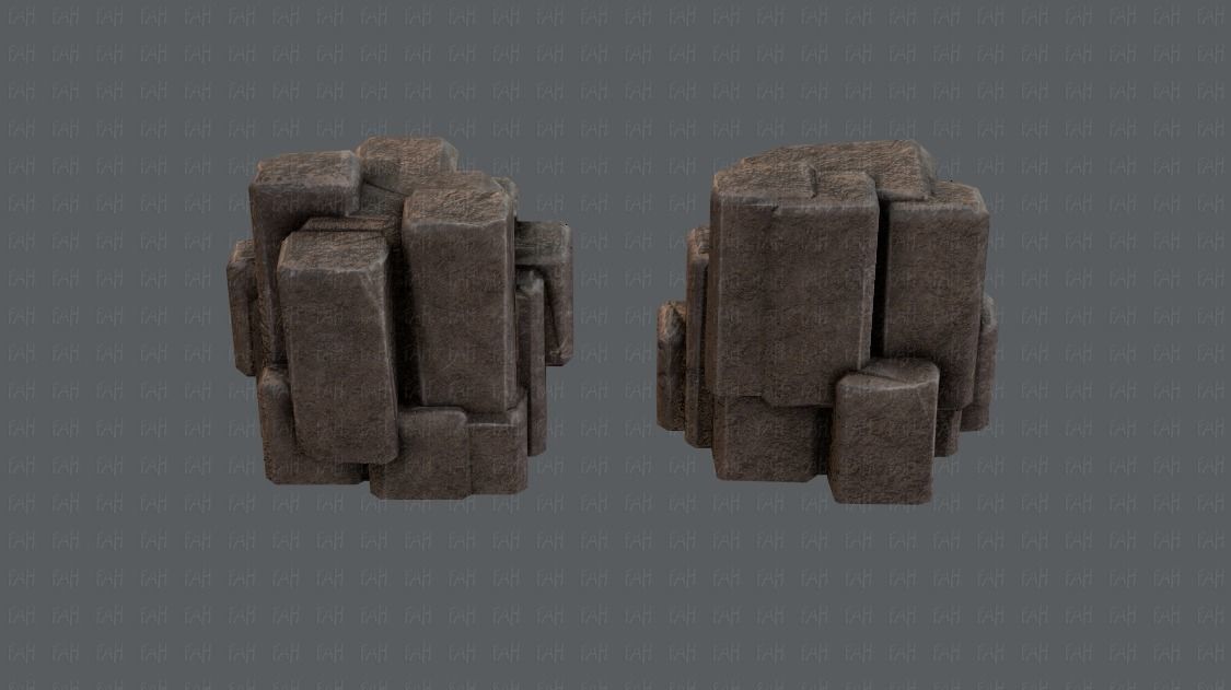 Rock V03 Low-poly 3D model_22