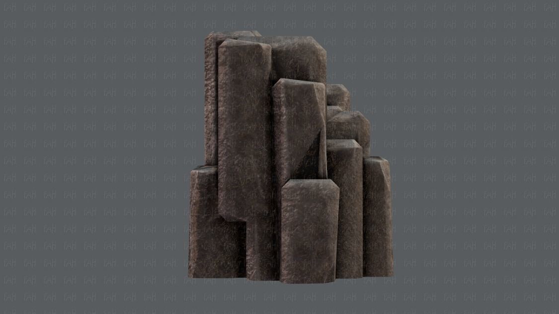 Rock V03 Low-poly 3D model_3