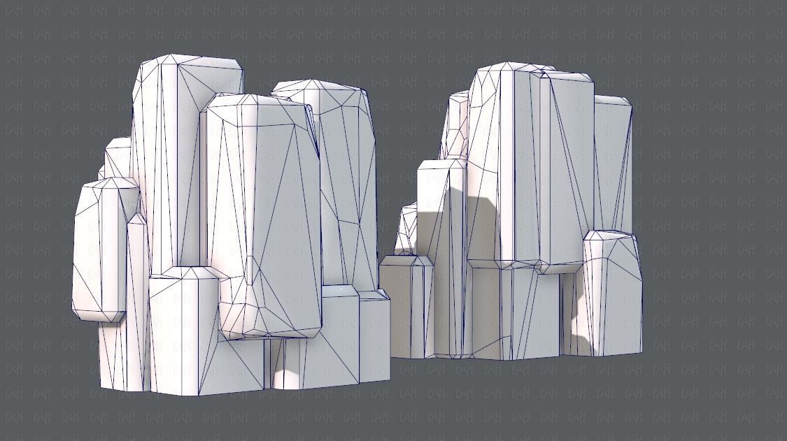 Rock V03 Low-poly 3D model_14