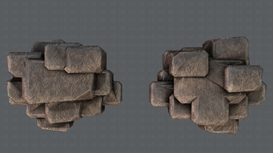Rock V03 Low-poly 3D model_33