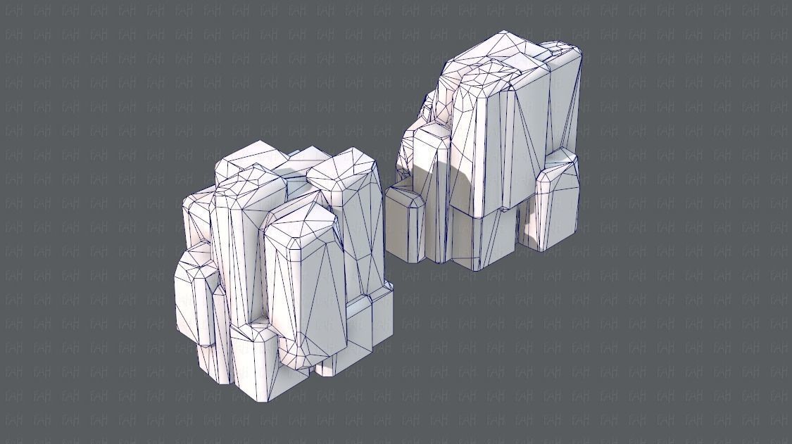Rock V03 Low-poly 3D model_31