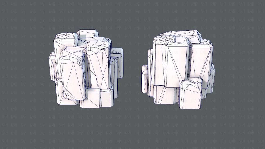 Rock V03 Low-poly 3D model_29