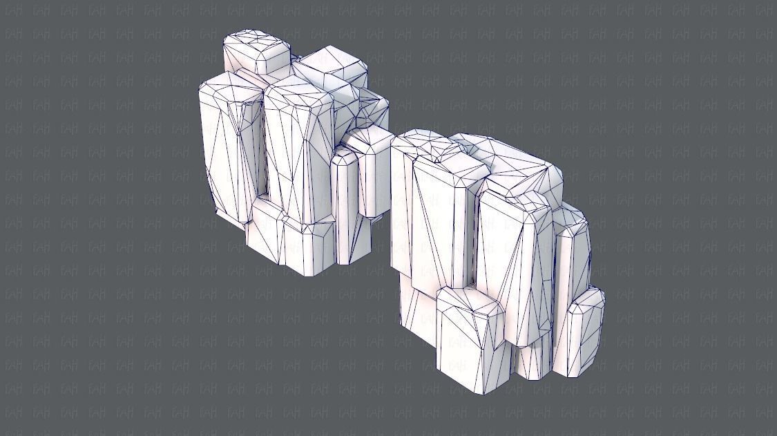 Rock V03 Low-poly 3D model_28