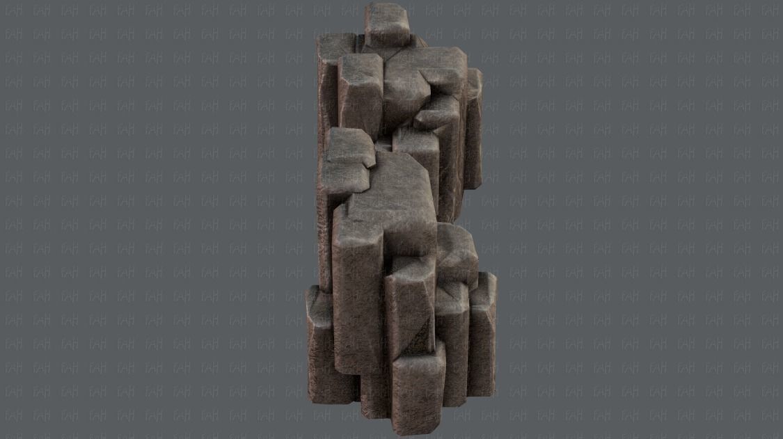 Rock V03 Low-poly 3D model_19