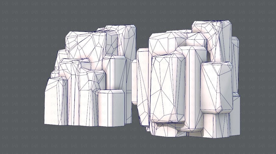 Rock V03 Low-poly 3D model_16