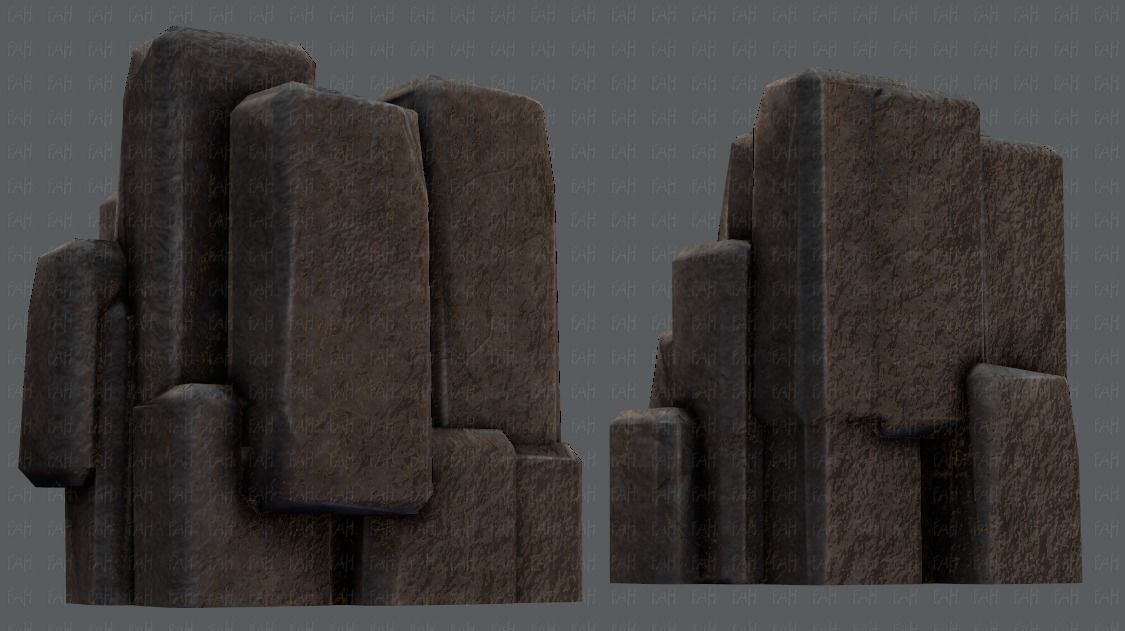 Rock V03 Low-poly 3D model_39