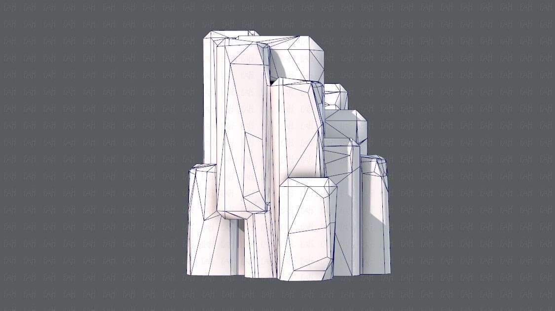 Rock V03 Low-poly 3D model_11