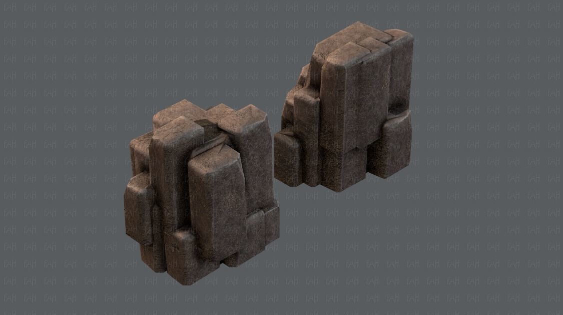Rock V03 Low-poly 3D model_21