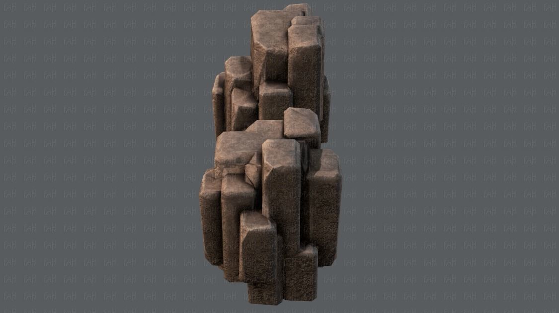 Rock V03 Low-poly 3D model_24