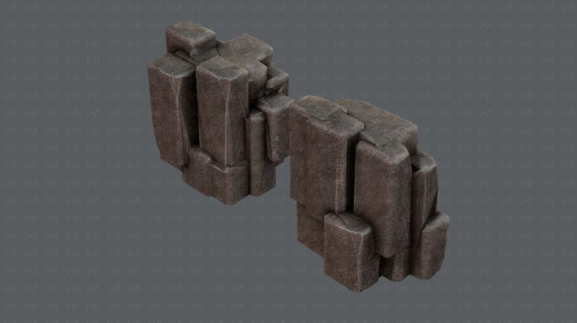 Rock V03 Low-poly 3D model_20