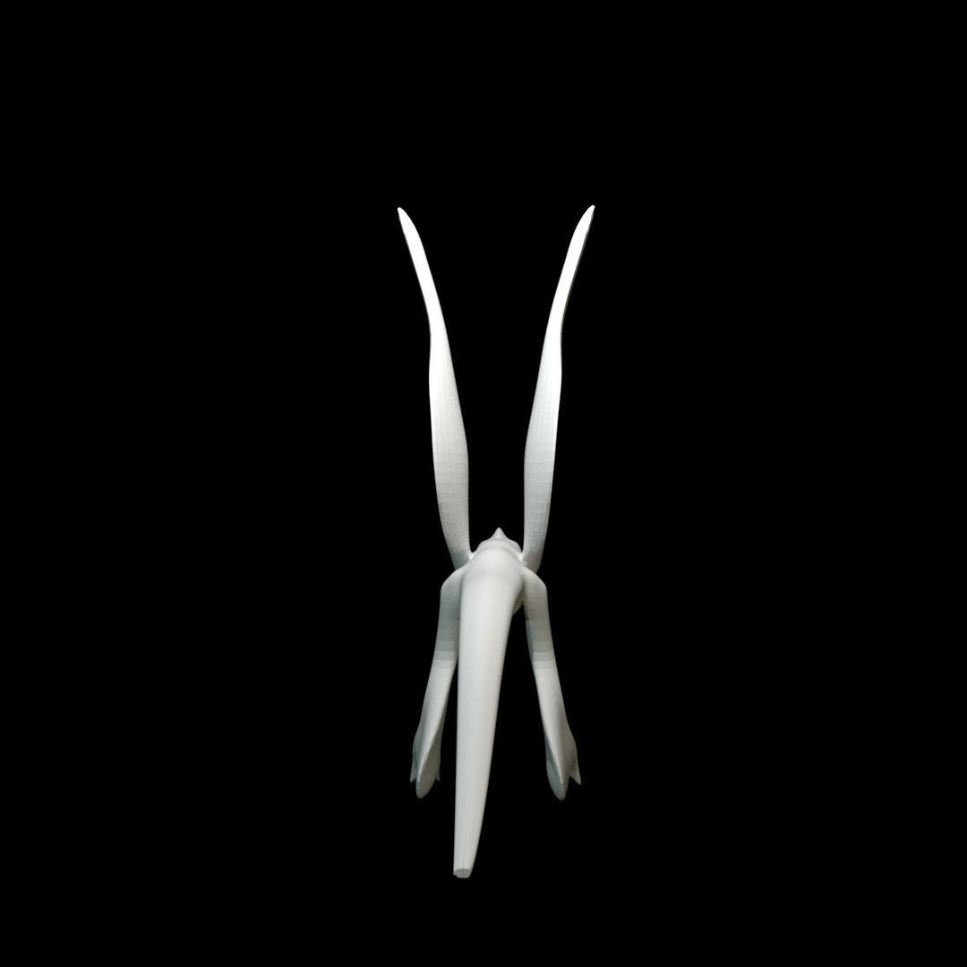 Low-poly MicroRaptor flying dinosaur Low-poly 3D model_14