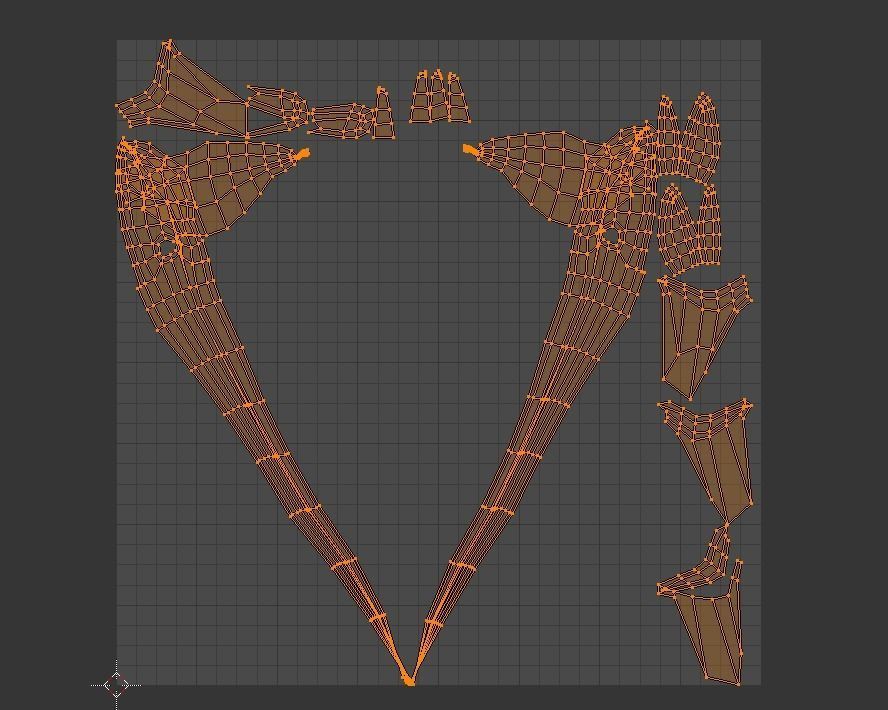 Low-poly MicroRaptor flying dinosaur Low-poly 3D model_42