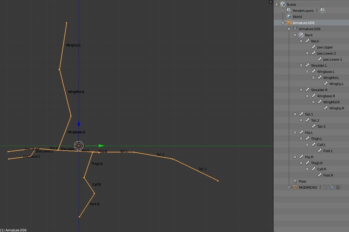 Low-poly MicroRaptor flying dinosaur Low-poly 3D model_43