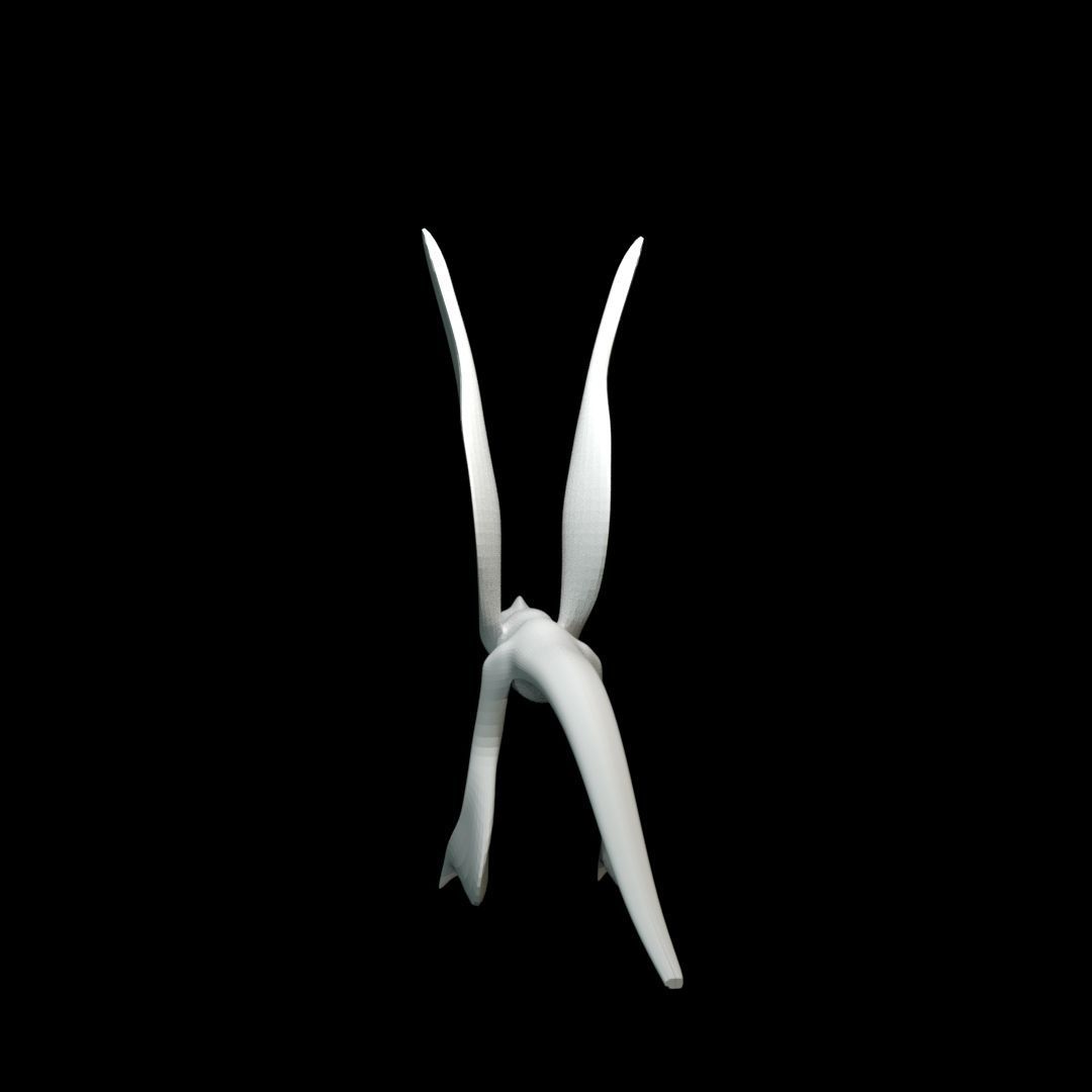 Low-poly MicroRaptor flying dinosaur Low-poly 3D model_15