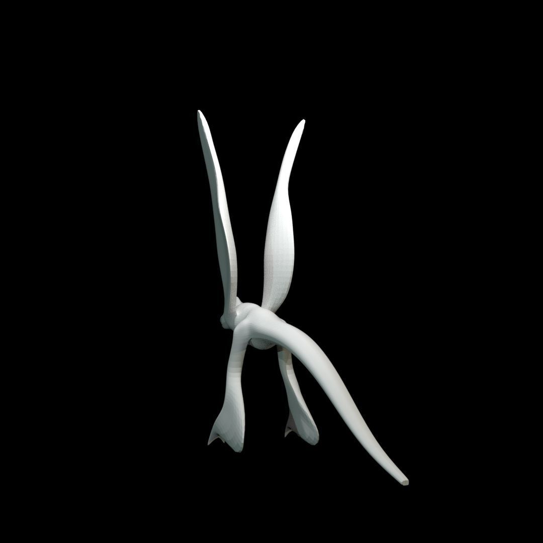 Low-poly MicroRaptor flying dinosaur Low-poly 3D model_16