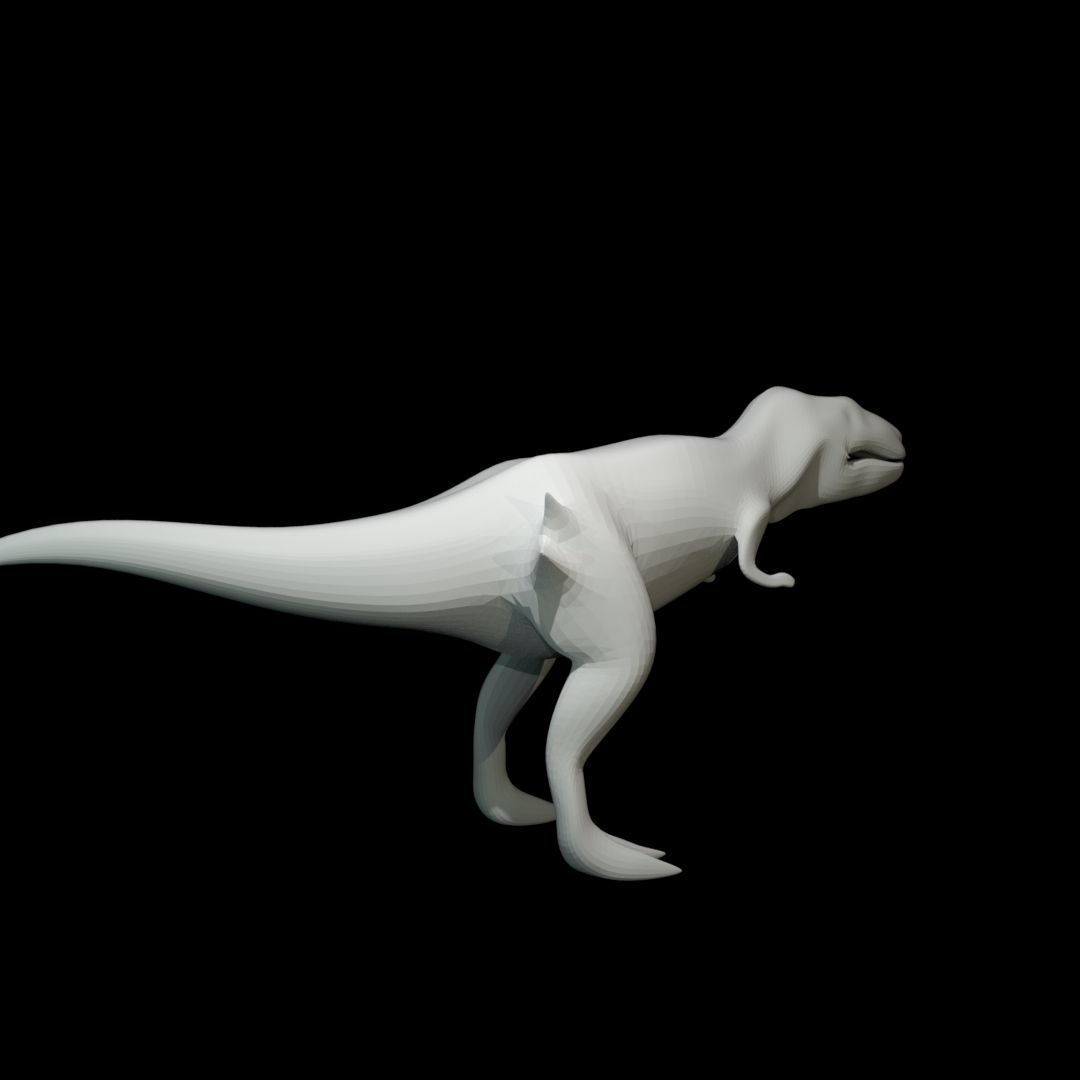Low-poly Tyrannosaurus Rex Low-poly 3D model_8