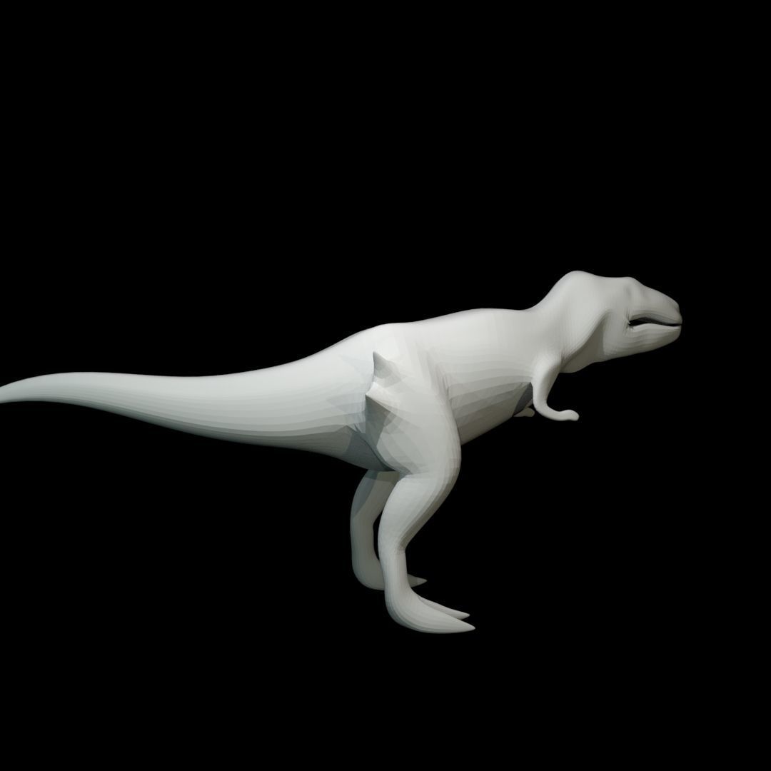 Low-poly Tyrannosaurus Rex Low-poly 3D model_7