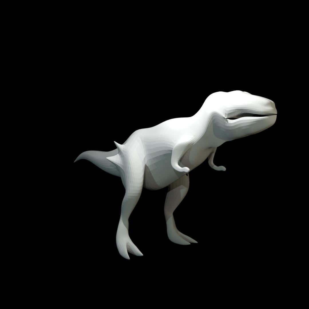 Low-poly Tyrannosaurus Rex Low-poly 3D model_35