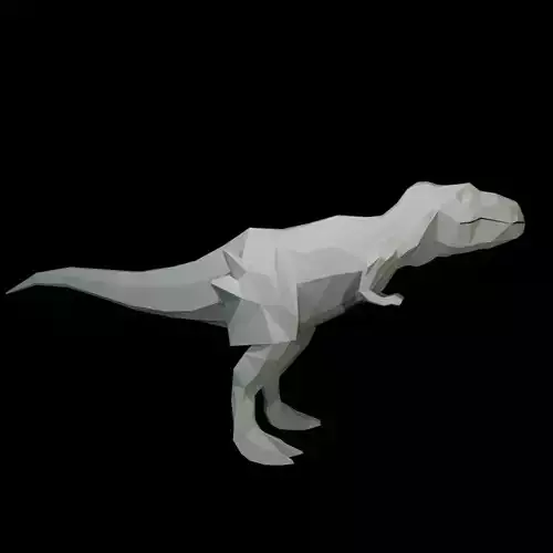 Low-poly Tyrannosaurus Rex  Low-poly 3D model