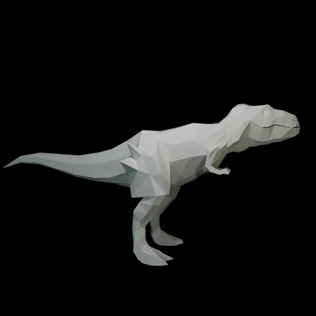 Low-poly Tyrannosaurus Rex Low-poly 3D model_0