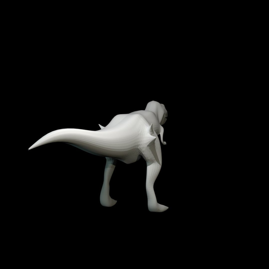 Low-poly Tyrannosaurus Rex Low-poly 3D model_12