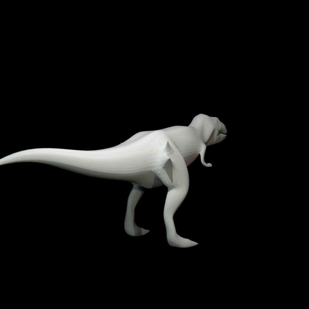 Low-poly Tyrannosaurus Rex Low-poly 3D model_10