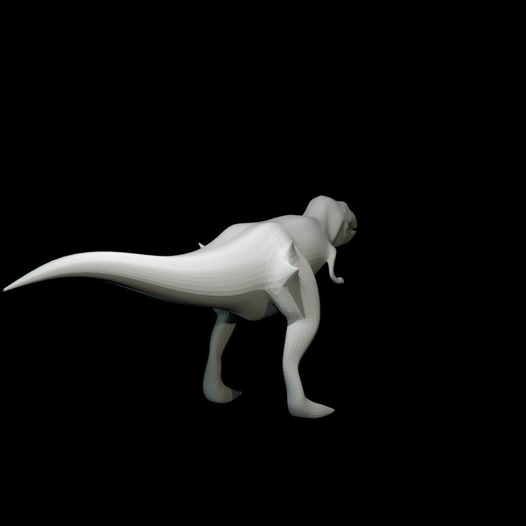 Low-poly Tyrannosaurus Rex Low-poly 3D model_11