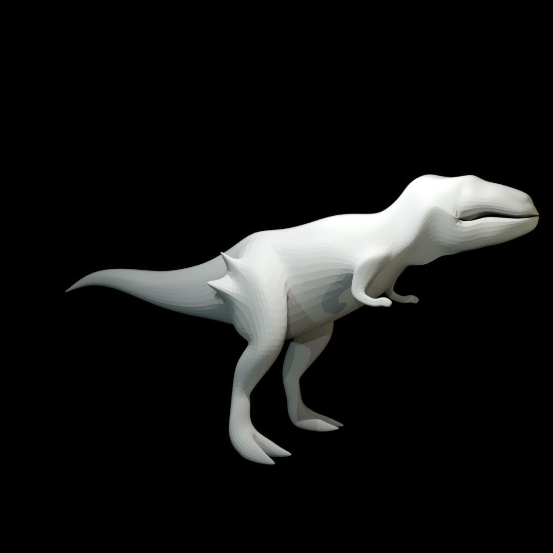 Low-poly Tyrannosaurus Rex Low-poly 3D model_37
