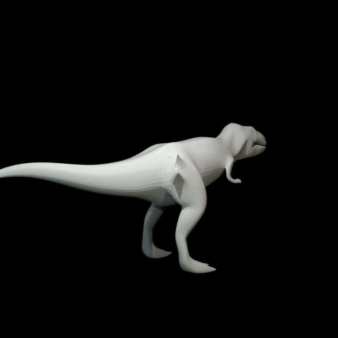 Low-poly Tyrannosaurus Rex Low-poly 3D model_9