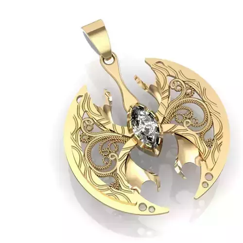 celtic pendant   3D print model