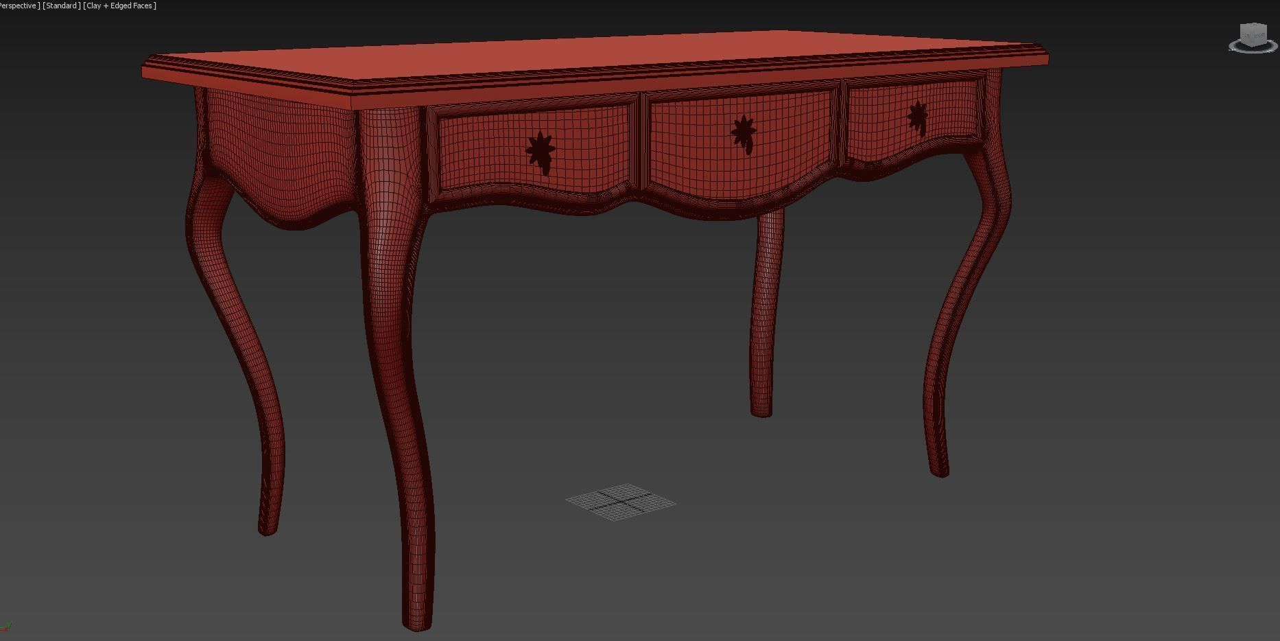 Classic console table1700A 3D model_3