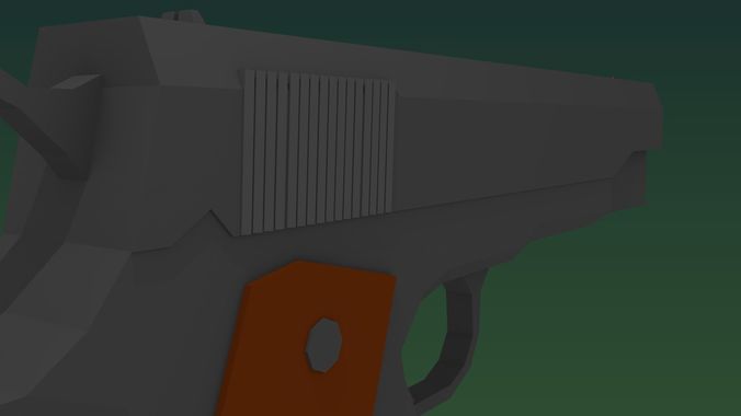 Low-Poly M1911 gun Low-poly 3D model