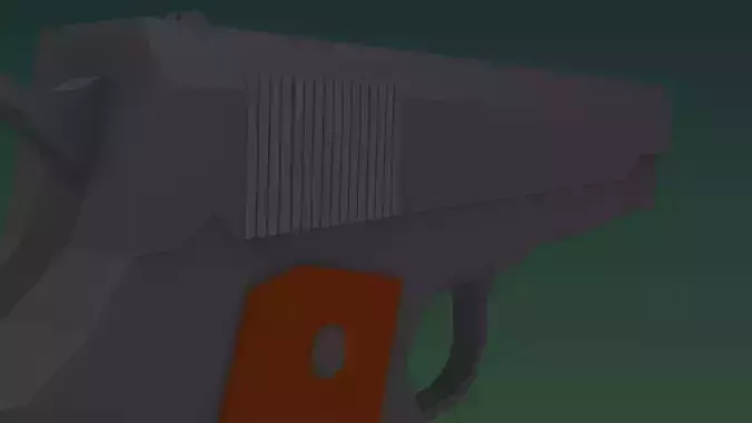 Low-Poly M1911 gun Low-poly 3D model