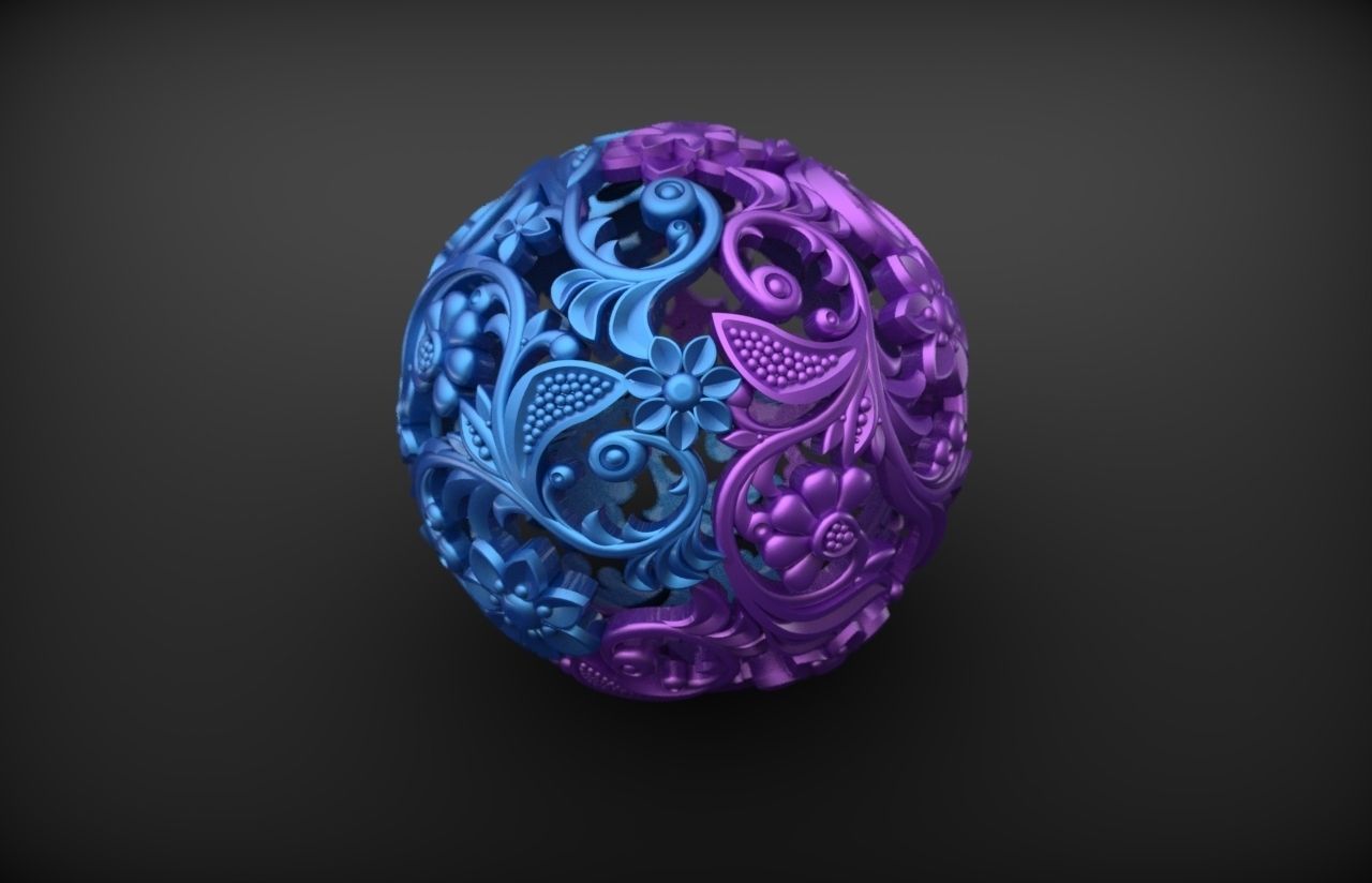 pendant  sphere 3D print model_6