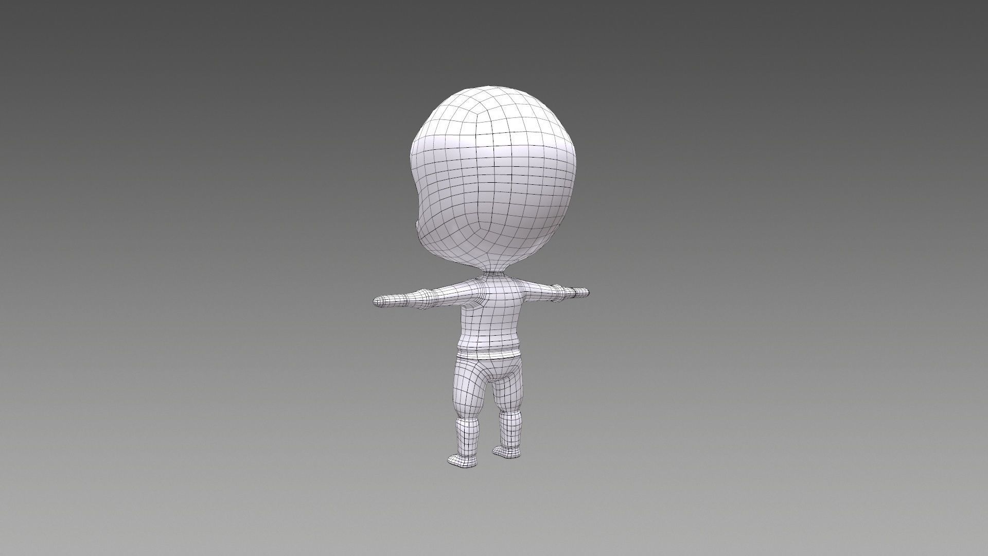 Chibi Ninja Low-poly 3D model_19