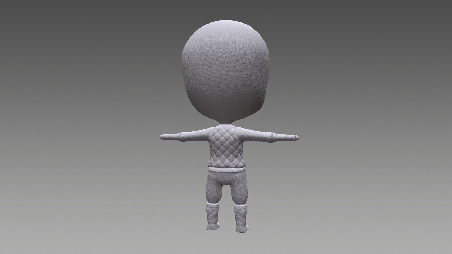 Chibi Ninja Low-poly 3D model_14