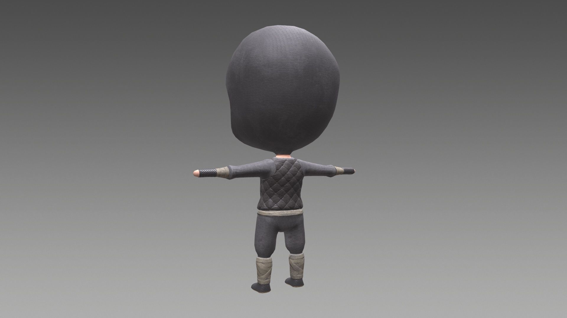 Chibi Ninja Low-poly 3D model_18