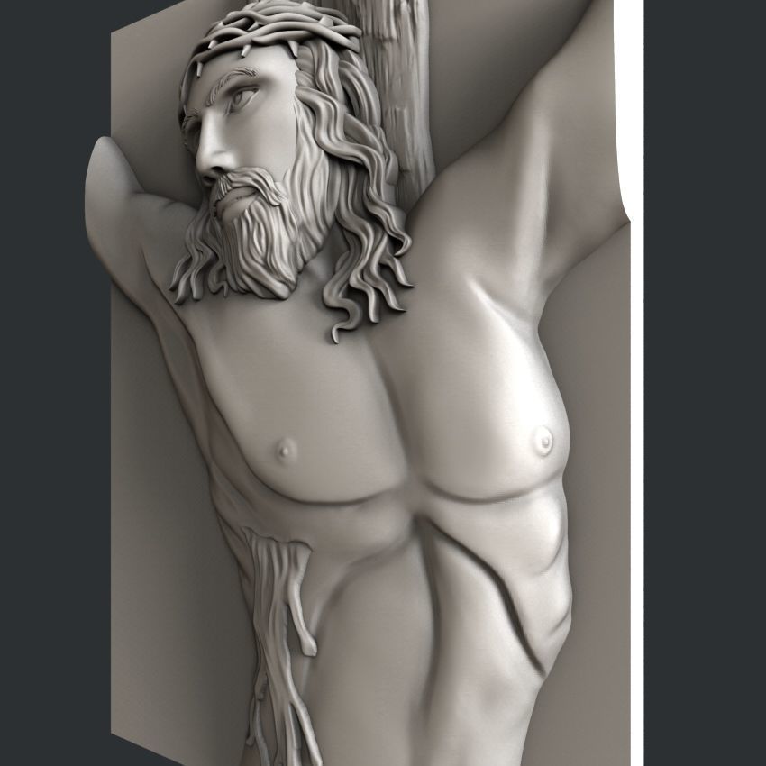3d STL models for CNC religion jesus 3D model_2