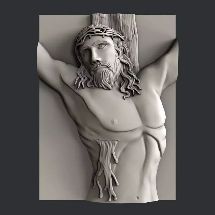 3d STL models for CNC religion jesus 3D model_0