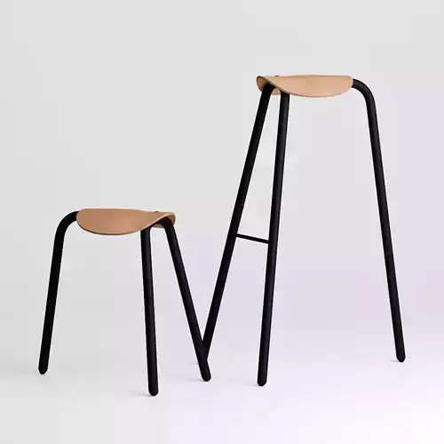 TORU Designer leather armchair Pony